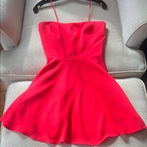 Amanda Uprichard Vibrant Pink Mini Dress